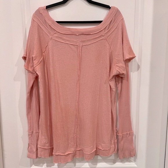 NWT We the Free by Free People “Two Timing Tee” - Dusty Himalayan (Pink) - L - Picture 3 of 4